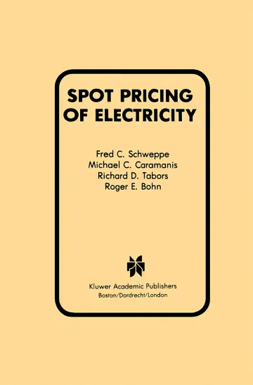 Cover of Spot Pricing of Electricity