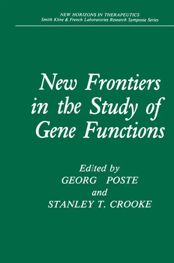 Cover of New Frontiers in the Study of Gene Functions