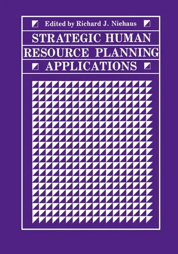 Cover of Strategic Human Resource Planning Applications