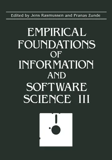 Cover of Empirical Foundations of Information and Software Science III