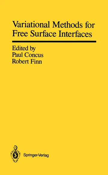 Cover of Variational Methods for Free Surface Interfaces