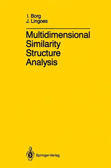 Cover of Multidimensional Similarity Structure Analysis