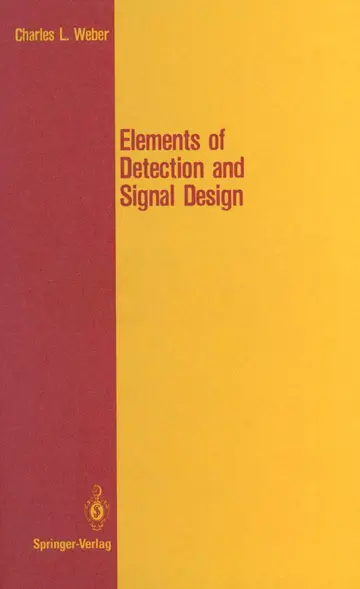 Cover of Elements of Detection and Signal Design