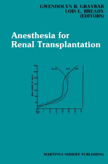 Cover of Anesthesia for Renal Transplantation 1