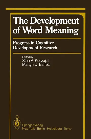Cover of The Development of Word Meaning