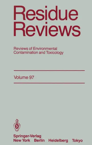 Cover of Residue Reviews