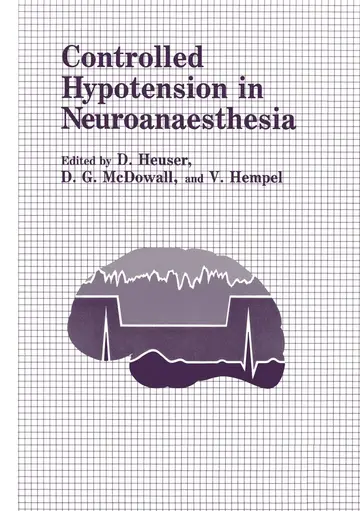 Cover of Controlled Hypotension in Neuroanaesthesia