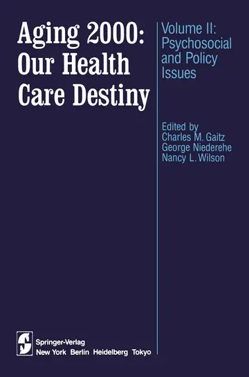 Cover of Aging 2000 Our Health Care Destiny