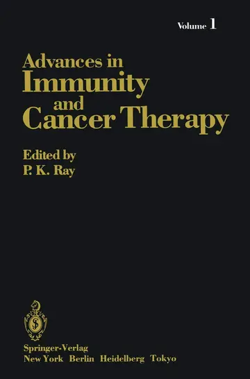 Cover of Advances in Immunity and Cancer Therapy