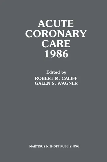Cover of Acute Coronary Care 1986