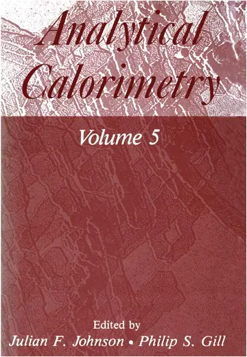 Cover of Analytical Calorimetry