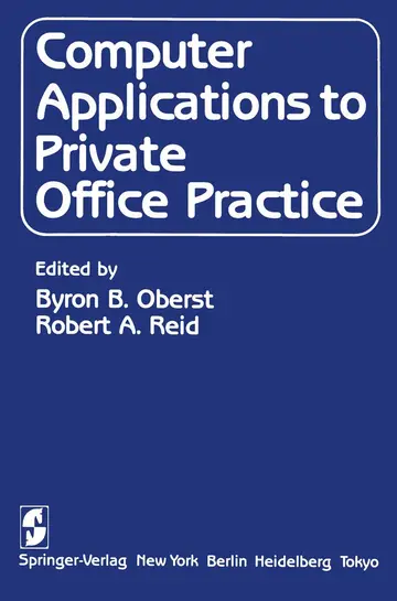 Cover of Computer Applications to Private Office Practice