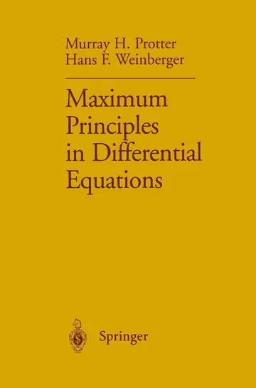 Cover of Maximum Principles in Differential Equations