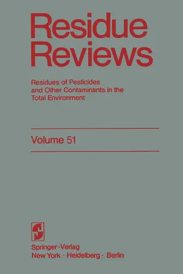 Cover of Residue Reviews