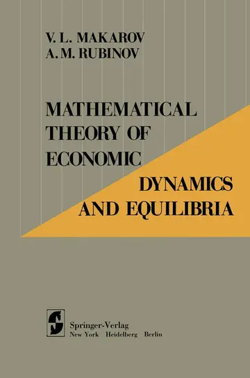 Cover of Mathematical Theory of Economic Dynamics and Equilibria