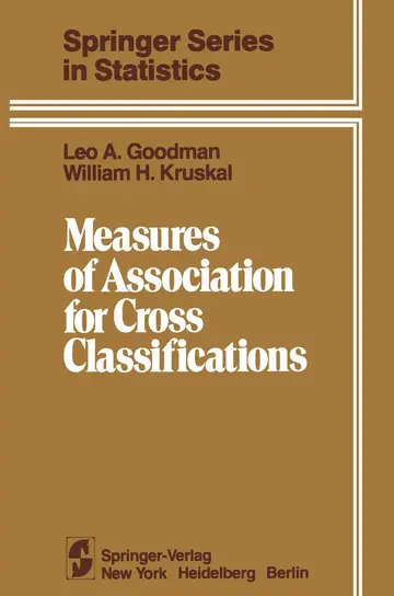 Cover of Measures of Association for Cross Classifications