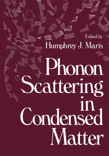 Cover of Phonon Scattering in Condensed Matter