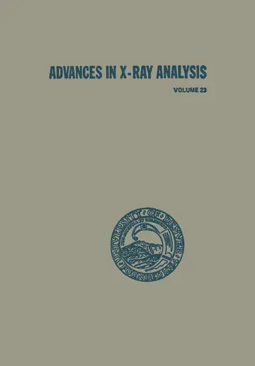 Cover of Advances in X-Ray Analysis