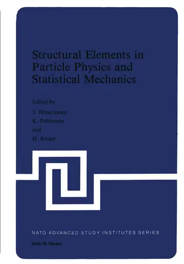 Cover of Structural Elements in Particle Physics and Statistical Mechanics