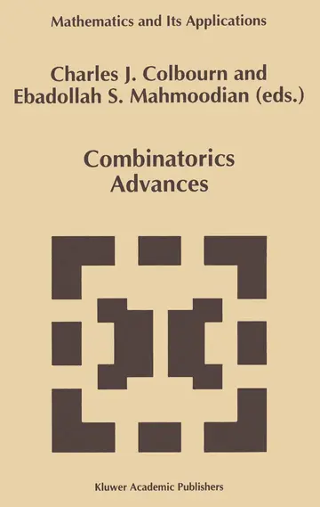 Cover of Combinatorics Advances