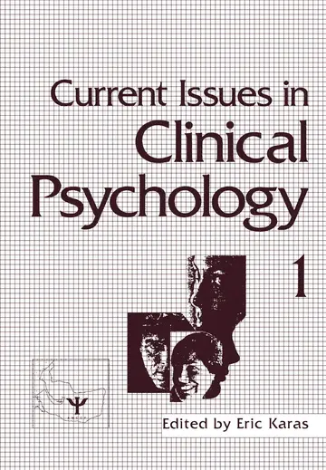 Cover of Current Issues in Clinical Psychology
