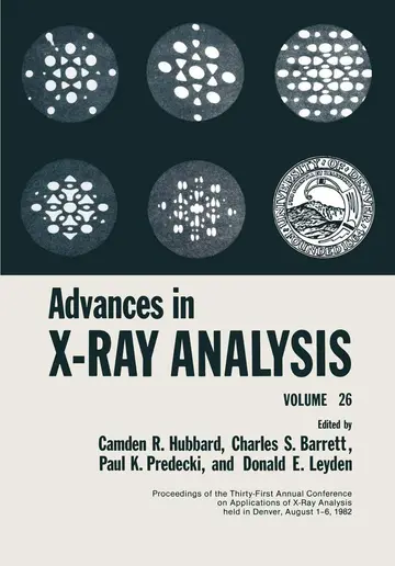 Cover of Advances in X-Ray Analysis
