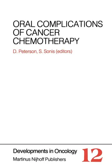 Cover of Oral Complications of Cancer Chemotherapy