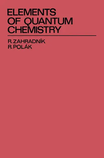 Cover of Elements of Quantum Chemistry