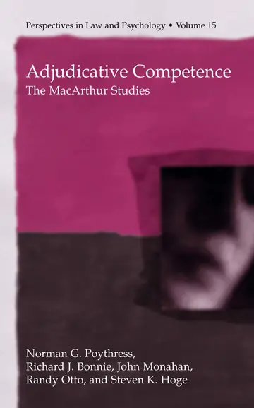 Cover of Adjudicative Competence