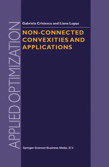 Cover of Non-Connected Convexities and Applications