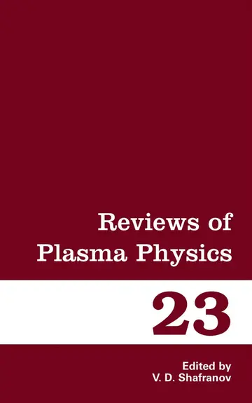 Cover of Reviews of Plasma Physics