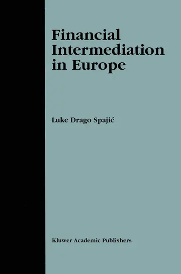 Cover of Financial Intermediation in Europe