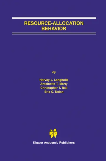 Cover of Resource-Allocation Behavior