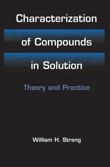 Cover of Characterization of Compounds in Solution