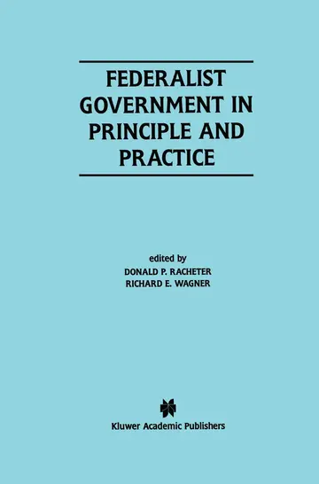 Cover of Federalist Government in Principle and Practice