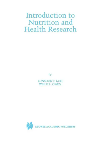 Cover of Introduction to Nutrition and Health Research