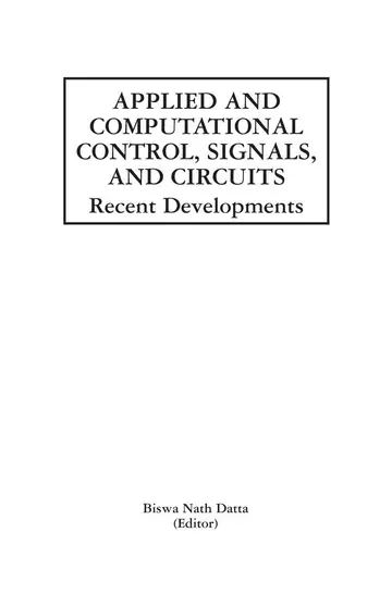 Cover of Applied and Computational Control, Signals, and Circuits