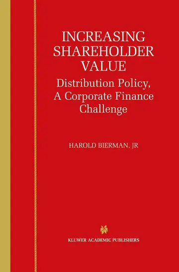 Cover of Increasing Shareholder Value