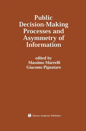 Cover of Public Decision-Making Processes and Asymmetry of Information