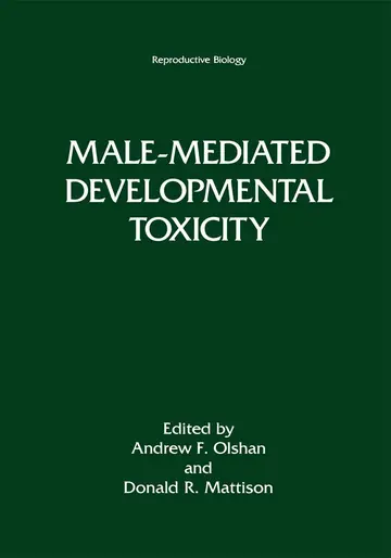 Cover of Male-Mediated Developmental Toxicity