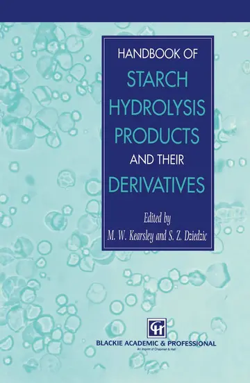 Cover of Handbook of Starch Hydrolysis Products and Their Derivatives