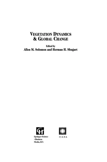 Cover of Vegetation Dynamics & Global Change