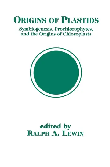 Cover of Origins of Plastids
