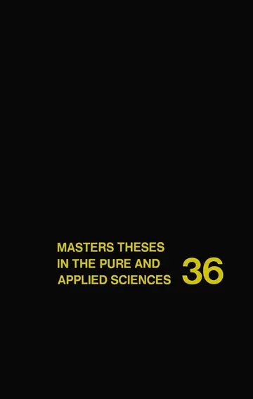 Cover of Masters Theses in the Pure and Applied Sciences