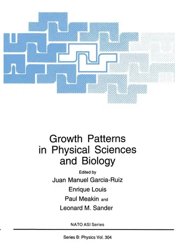 Cover of Growth Patterns in Physical Sciences and Biology