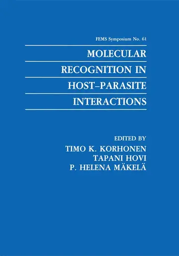 Cover of Molecular Recognition in Host-Parasite Interactions