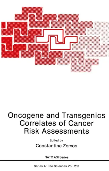 Cover of Oncogene and Transgenics Correlates of Cancer Risk Assessments