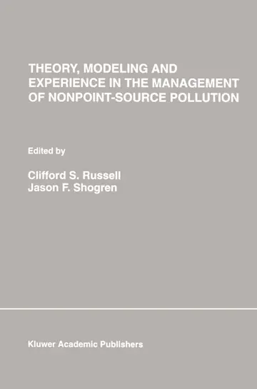 Cover of Theory, Modeling and Experience in the Management of Nonpoint-Source Pollution