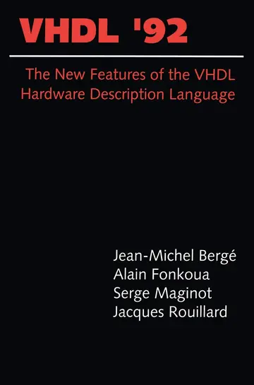 Cover of Vhdl’92
