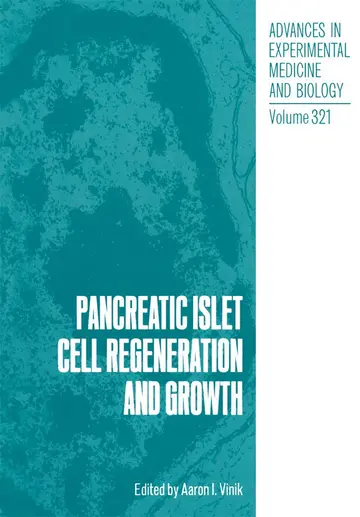 Cover of Pancreatic Islet Cell Regeneration and Growth
